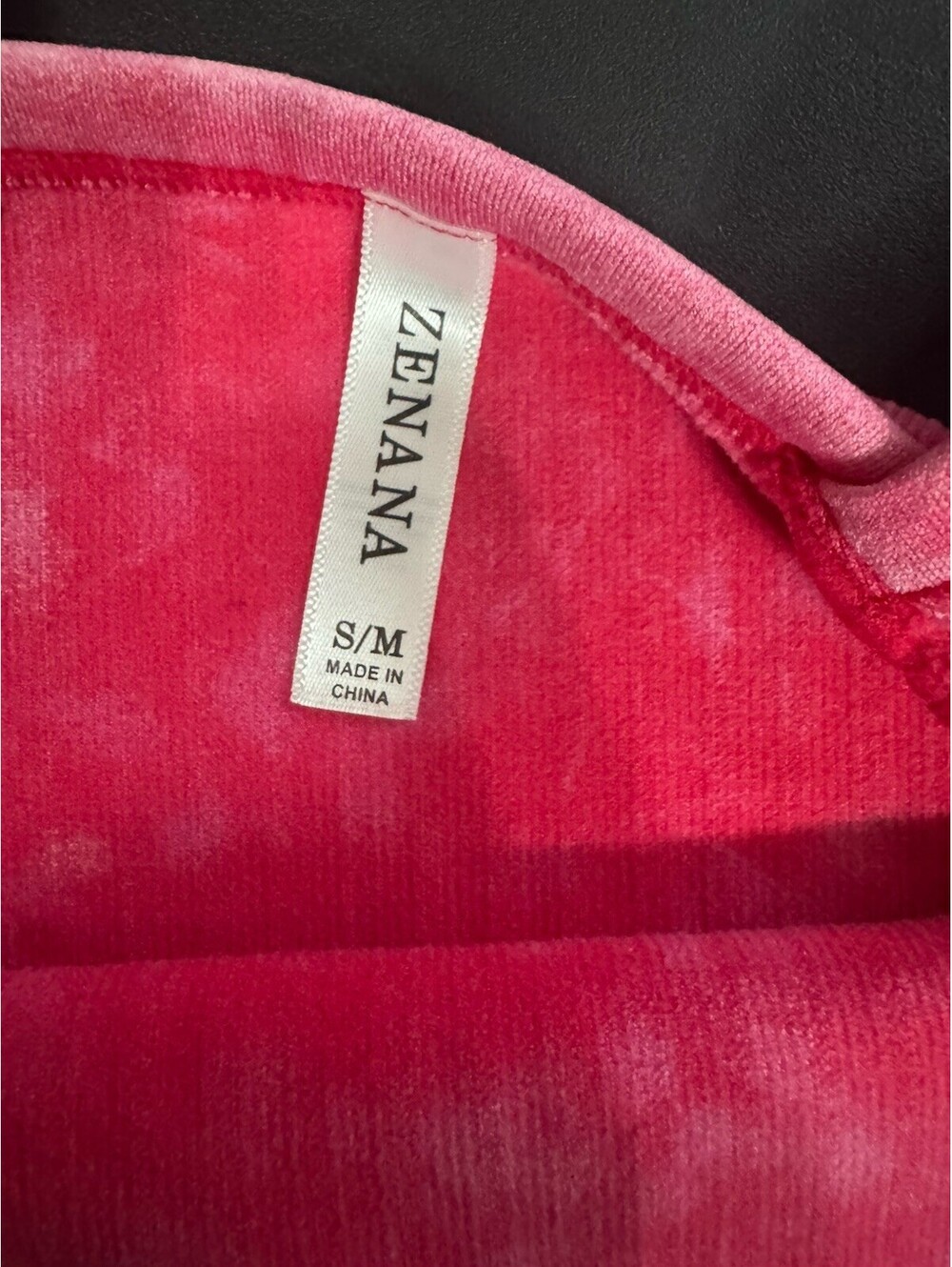 Zenana Pink Mineral Wash Ribbed Seamless Tank Top S/M V Neck Stretch Cami New - Picture 5 of 5